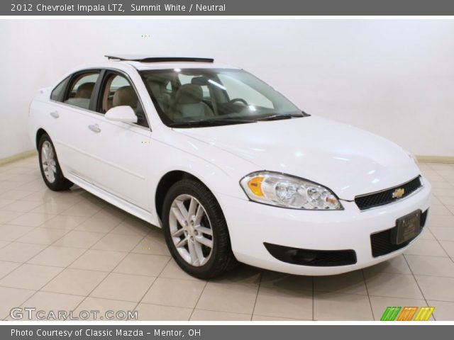 2012 Chevrolet Impala LTZ in Summit White