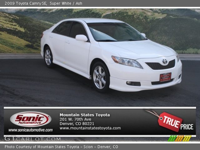 2009 Toyota Camry SE in Super White