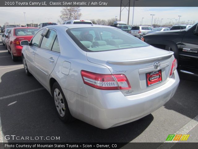 2010 Toyota Camry LE in Classic Silver Metallic