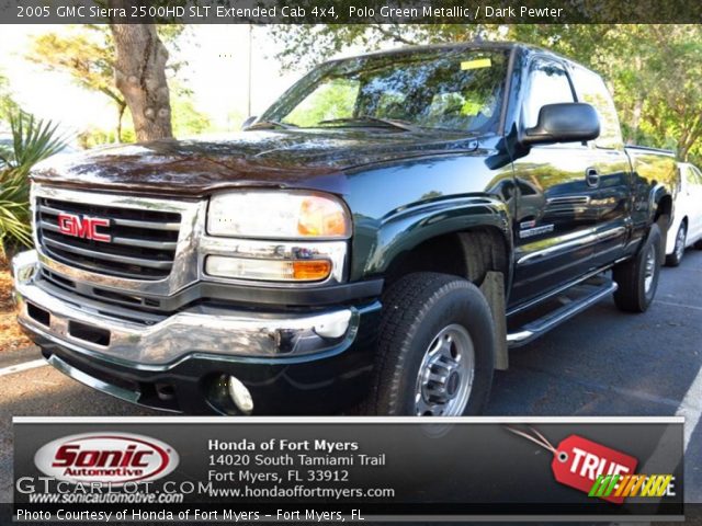 2005 GMC Sierra 2500HD SLT Extended Cab 4x4 in Polo Green Metallic