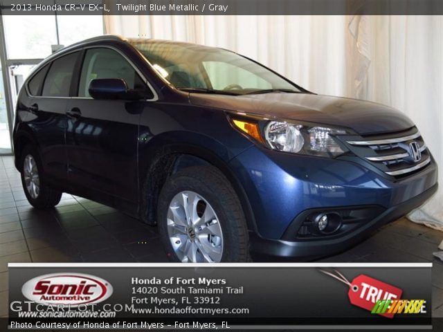 2013 Honda CR-V EX-L in Twilight Blue Metallic