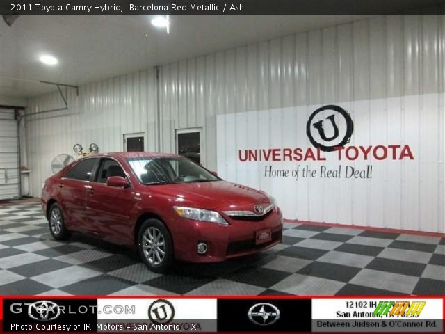 2011 Toyota Camry Hybrid in Barcelona Red Metallic