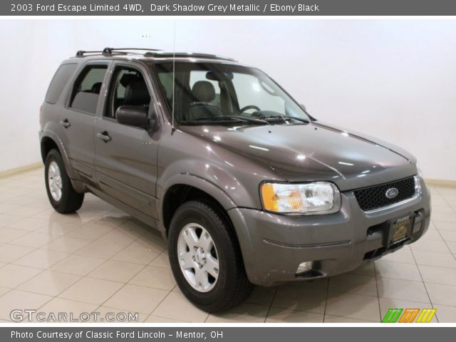 2003 Ford Escape Limited 4WD in Dark Shadow Grey Metallic