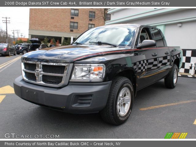 2008 Dodge Dakota SXT Crew Cab 4x4 in Brilliant Black