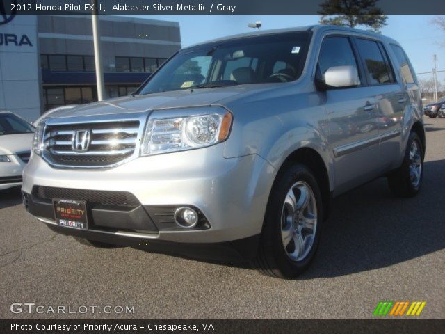 2012 Honda Pilot EX-L in Alabaster Silver Metallic