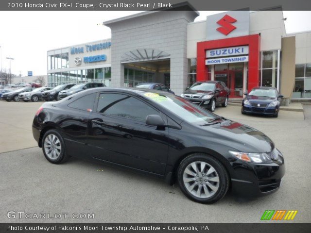 2010 Honda Civic EX-L Coupe in Crystal Black Pearl