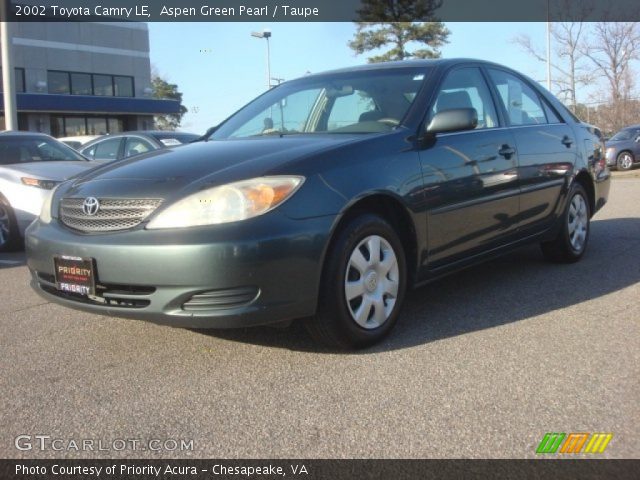 2002 Toyota Camry LE in Aspen Green Pearl