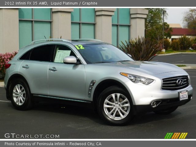 2012 Infiniti FX 35 AWD in Liquid Platinum