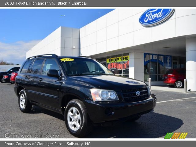 2003 Toyota Highlander V6 in Black