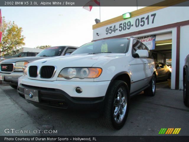 2002 BMW X5 3.0i in Alpine White