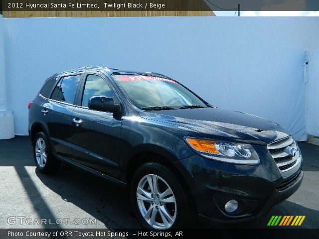 2012 Hyundai Santa Fe Limited in Twilight Black