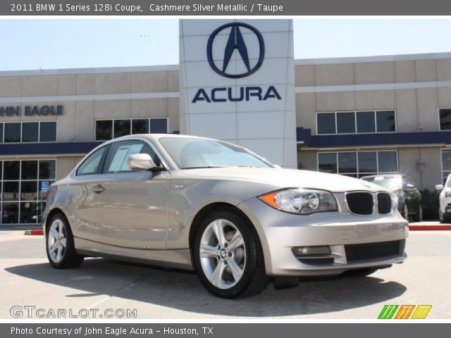 2011 BMW 1 Series 128i Coupe in Cashmere Silver Metallic