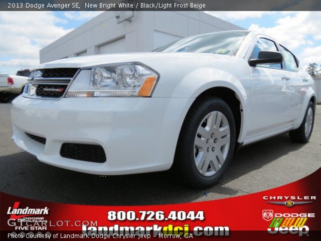 2013 Dodge Avenger SE in New Bright White
