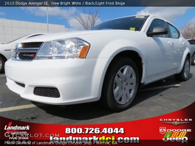 2013 Dodge Avenger SE in New Bright White