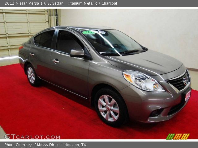 2012 Nissan Versa 1.6 SL Sedan in Titanium Metallic