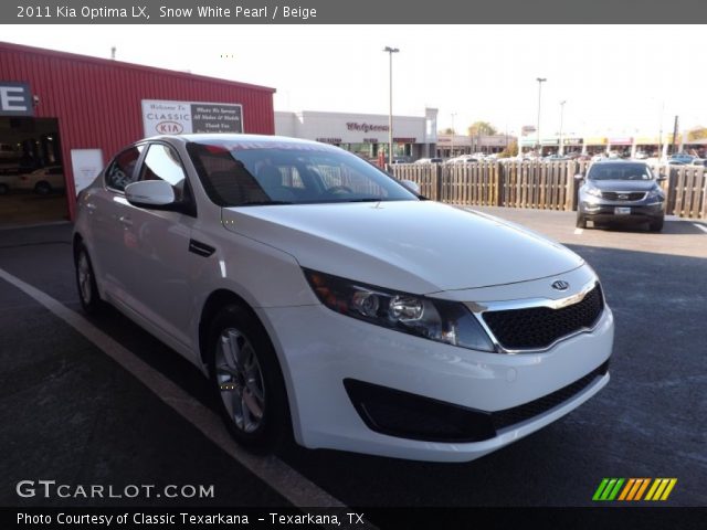 2011 Kia Optima LX in Snow White Pearl
