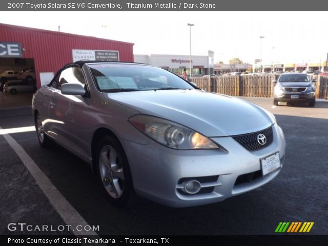 2007 Toyota Solara SE V6 Convertible in Titanium Metallic