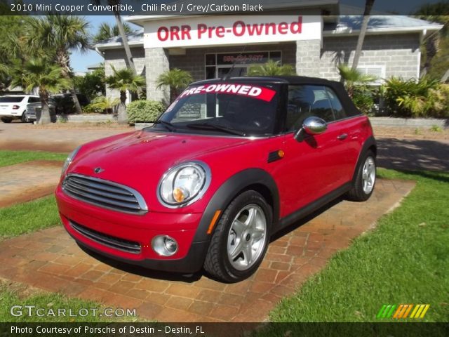 2010 Mini Cooper Convertible in Chili Red