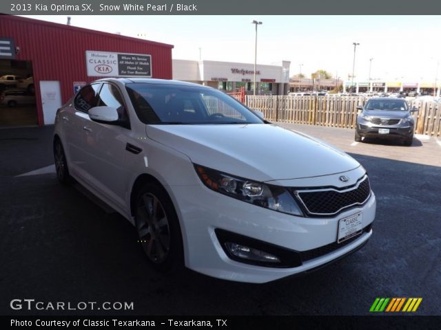 2013 Kia Optima SX in Snow White Pearl