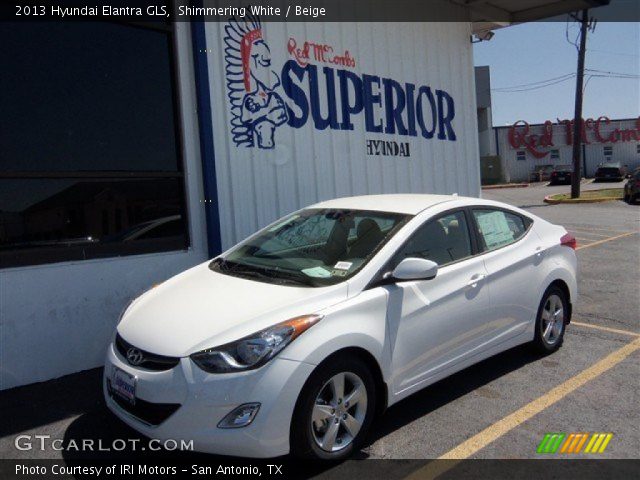 2013 Hyundai Elantra GLS in Shimmering White
