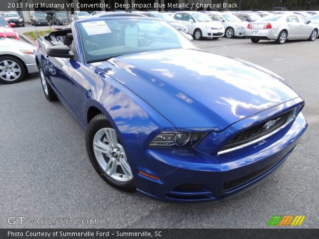 2013 Ford Mustang V6 Convertible in Deep Impact Blue Metallic