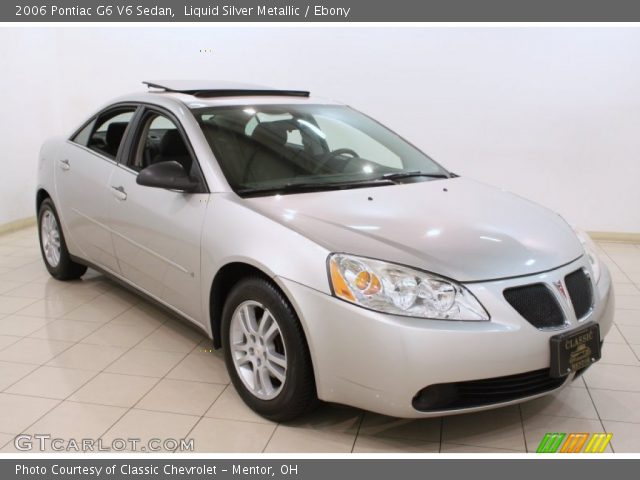 2006 Pontiac G6 V6 Sedan in Liquid Silver Metallic