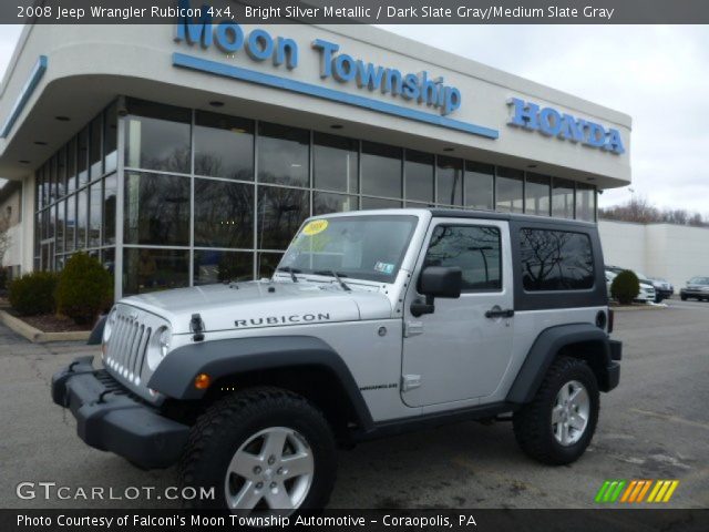 2008 Jeep Wrangler Rubicon 4x4 in Bright Silver Metallic