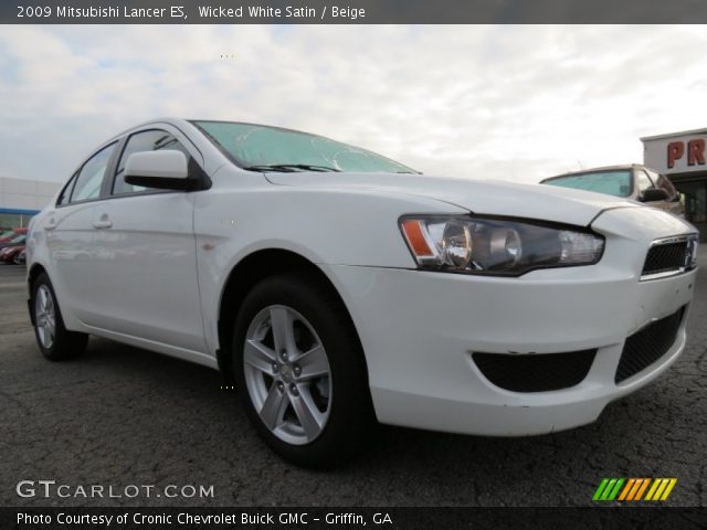 2009 Mitsubishi Lancer ES in Wicked White Satin