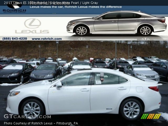 2013 Lexus ES 300h Hybrid in Starfire White Pearl