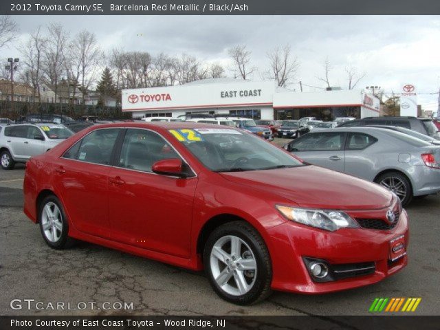 2012 Toyota Camry SE in Barcelona Red Metallic