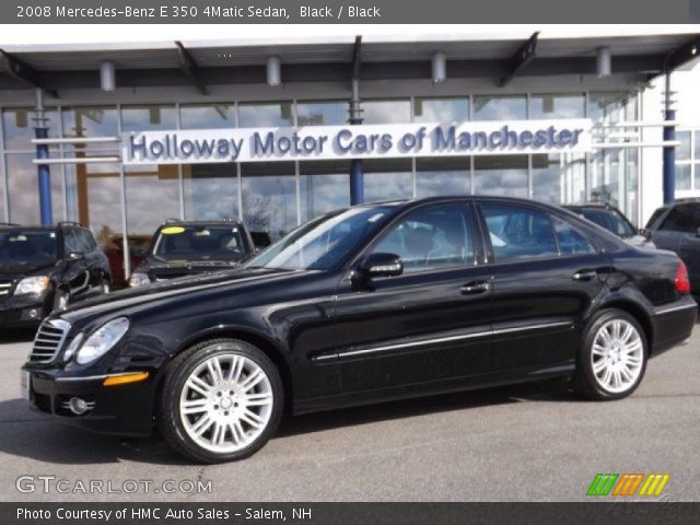 2008 Mercedes-Benz E 350 4Matic Sedan in Black