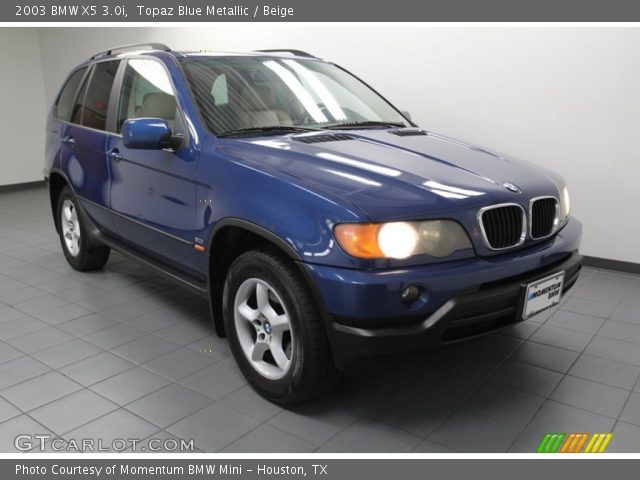 2003 BMW X5 3.0i in Topaz Blue Metallic