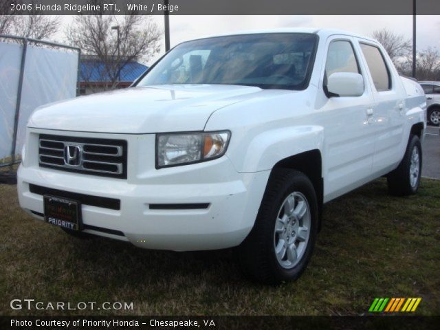 2006 Honda Ridgeline RTL in White