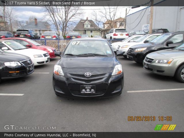 2007 Toyota Yaris S Sedan in Black Sand Pearl