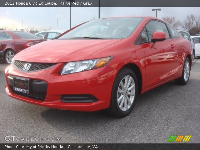 2012 Honda Civic EX Coupe in Rallye Red