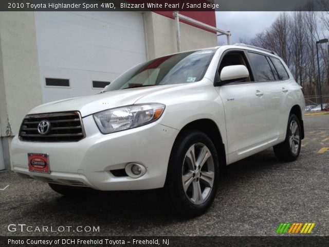 2010 Toyota Highlander Sport 4WD in Blizzard White Pearl