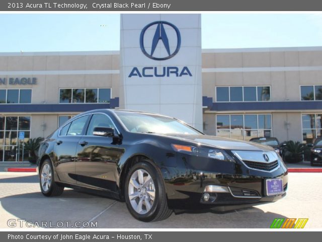2013 Acura TL Technology in Crystal Black Pearl