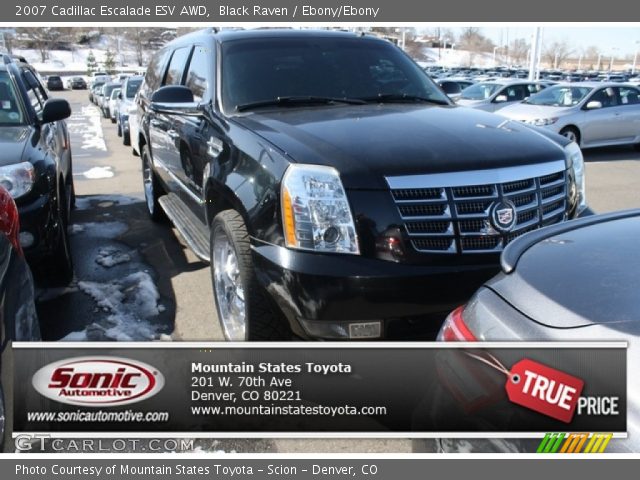2007 Cadillac Escalade ESV AWD in Black Raven
