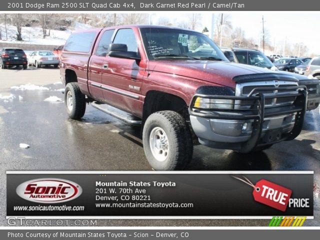 2001 Dodge Ram 2500 SLT Quad Cab 4x4 in Dark Garnet Red Pearl