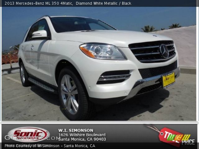 2013 Mercedes-Benz ML 350 4Matic in Diamond White Metallic