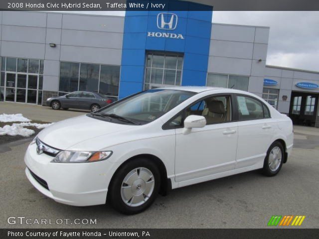 2008 Honda Civic Hybrid Sedan in Taffeta White