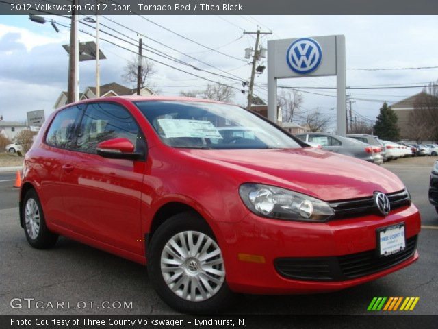 2012 Volkswagen Golf 2 Door in Tornado Red