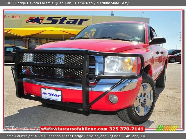 2006 Dodge Dakota Laramie Quad Cab in Flame Red