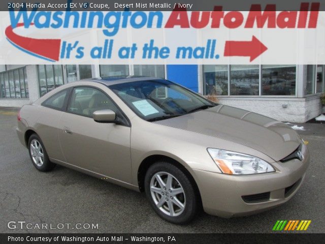 2004 Honda Accord EX V6 Coupe in Desert Mist Metallic