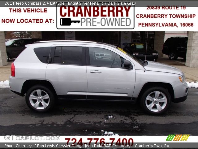 2011 Jeep Compass 2.4 Latitude in Bright Silver Metallic