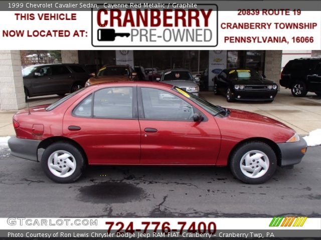 1999 Chevrolet Cavalier Sedan in Cayenne Red Metallic