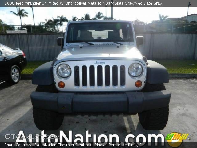 2008 Jeep Wrangler Unlimited X in Bright Silver Metallic