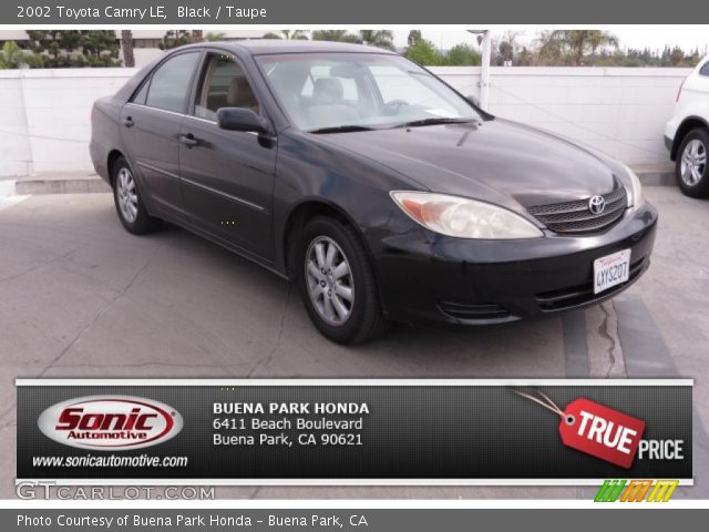 2002 Toyota Camry LE in Black