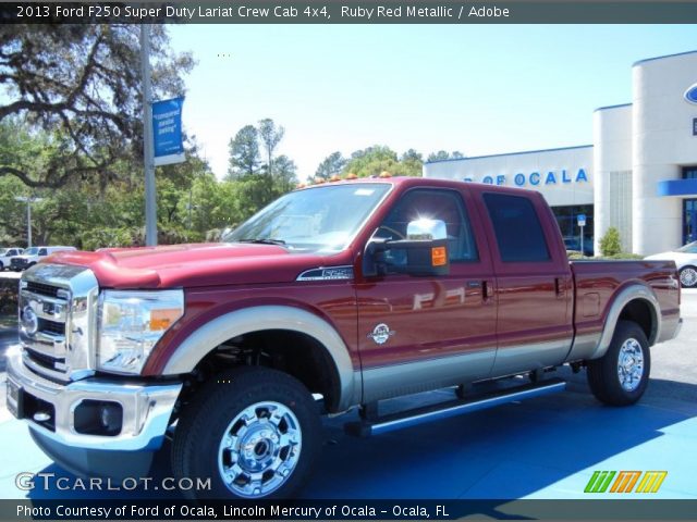 2013 Ford F250 Super Duty Lariat Crew Cab 4x4 in Ruby Red Metallic