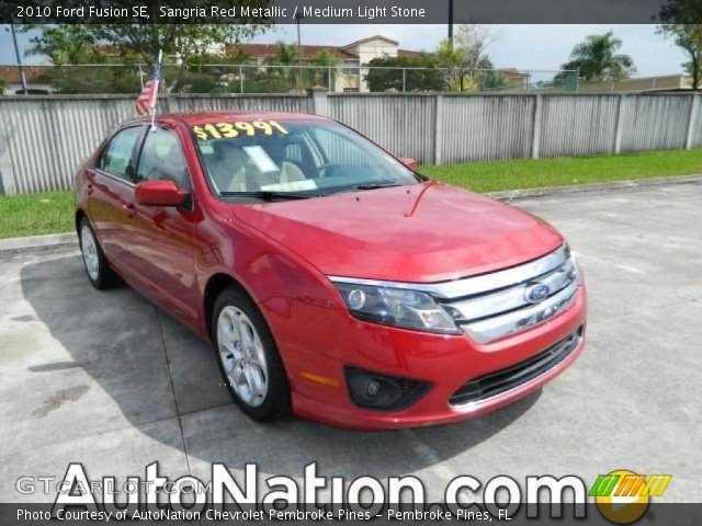 2010 Ford Fusion SE in Sangria Red Metallic
